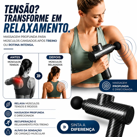 Massageador Portátil Com Maleta